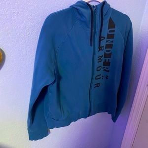 GOOD AS NEW UNDER ARMOUR BLUE ZIP UP